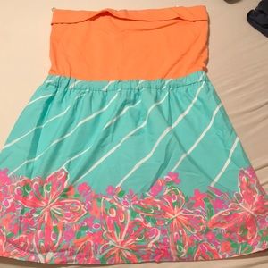 XL Lilly Pulitzer strapless dress